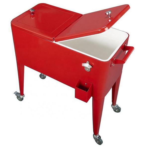 Vintage Rolling Ice Cooler