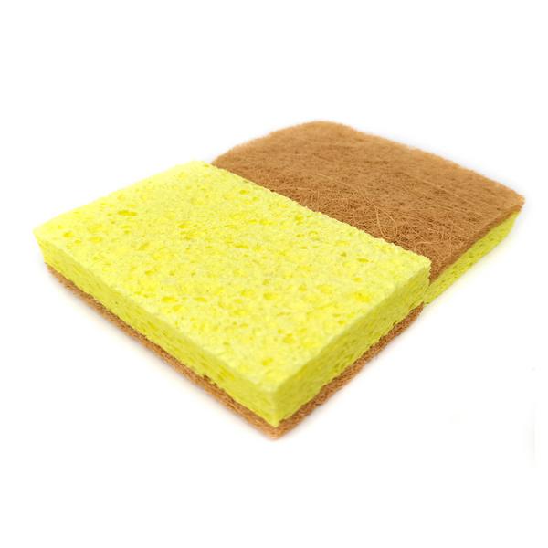 Biodegradable wood pulp sisal hemp dish sponge