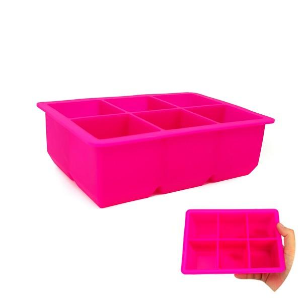 6 Grid Large Silicone Ice Cube Tray