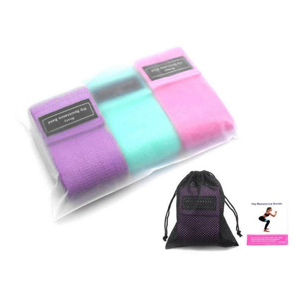 3 Piece Fitness Resistance Band Set