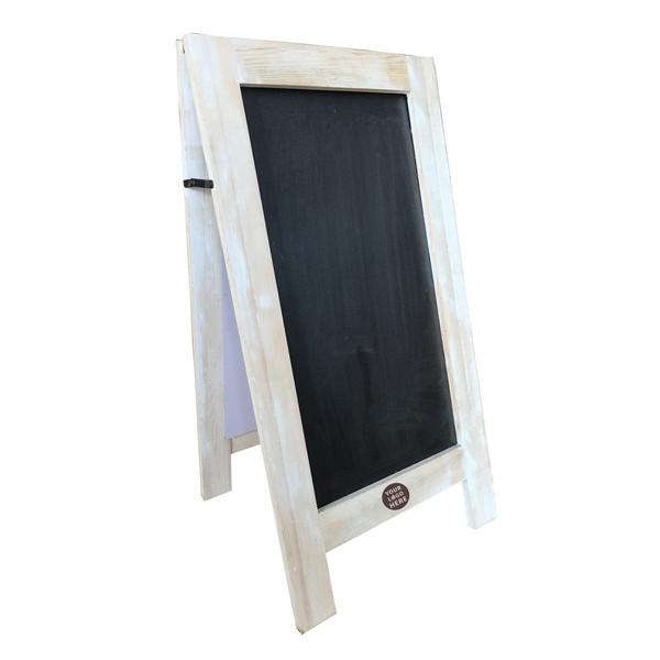 Rustic A-Frame Sidewalk Chalkboard Sign