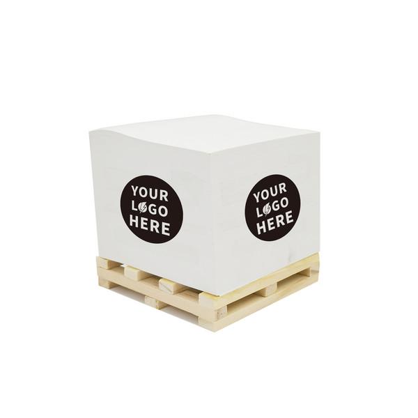 Sticky memo note cube with pallet