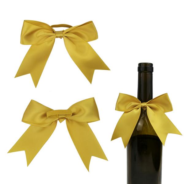 Satin Wine Bottle Neck Bow Tie