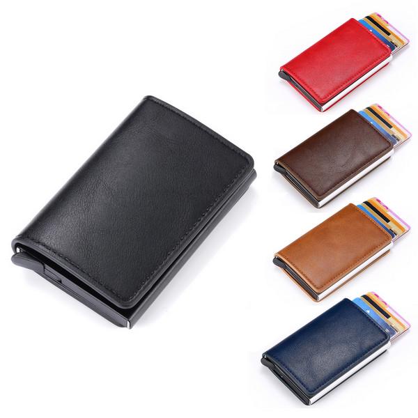 RFID Blocking Leather Card Holder