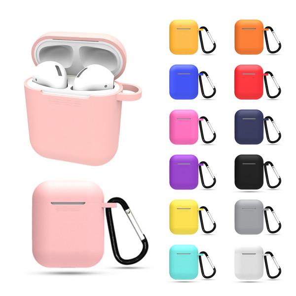 Silicone Earbud Case With Carabiner Clip