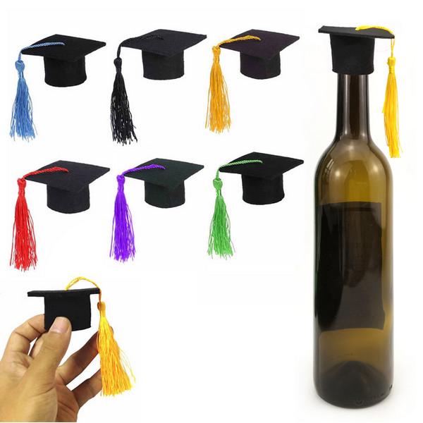 Mini Graduation Hat Wine Bottle Caps