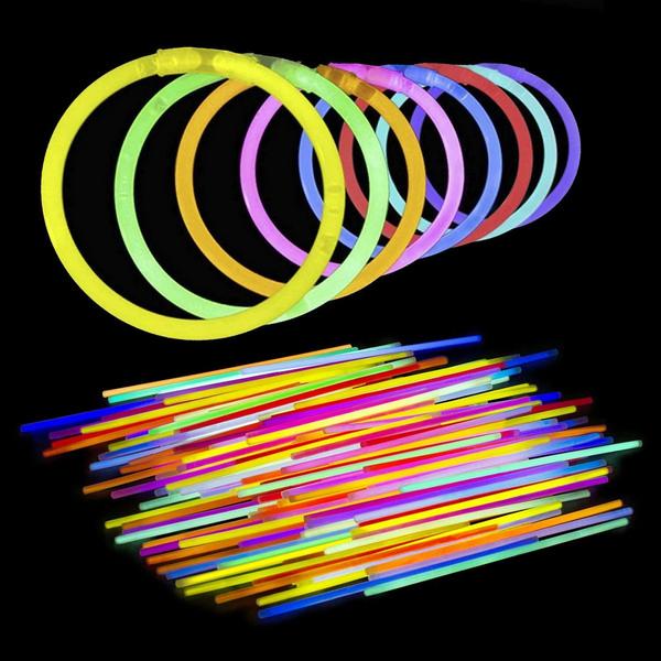 50 Pack Rainbow Glow Sticks