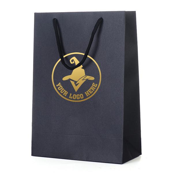 Black Gift Bag With Cotton Handle