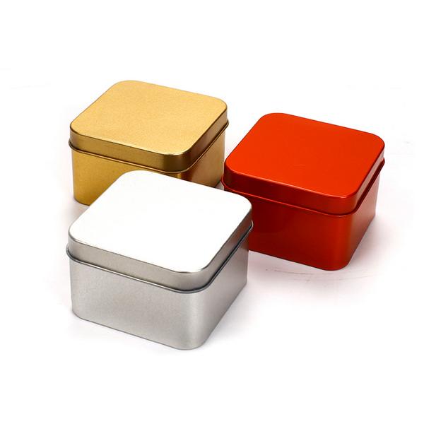 Square Tinplate Container Box