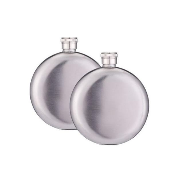 5oz Stainless Steel Round Hip Flask