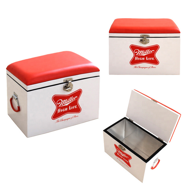 Miller High Life Cooler Can - Red