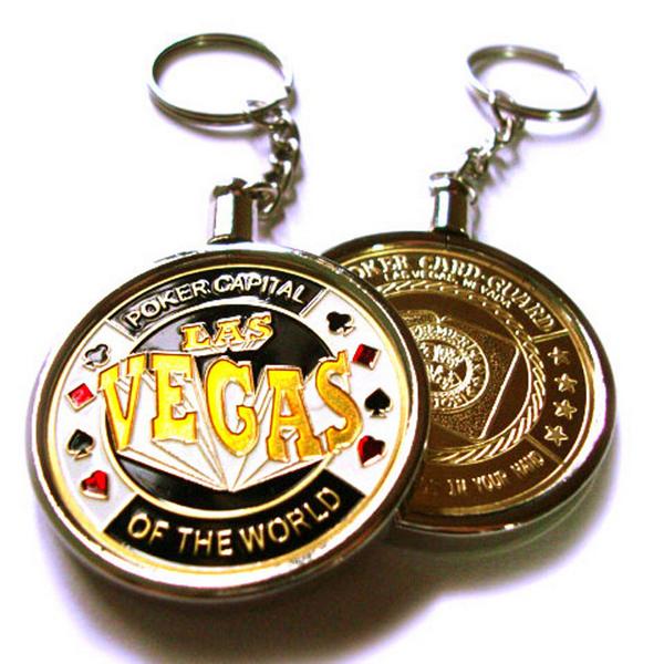 Metal Casino Poker Chip Key Chain