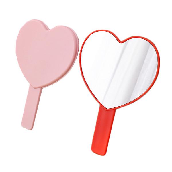 Cosmetic Handheld Mirror: Heart Shaped