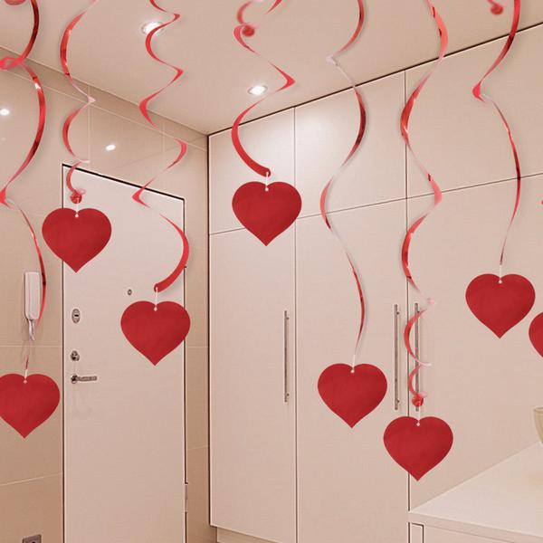 Valentines Day PVC Heart Shaped Decorations