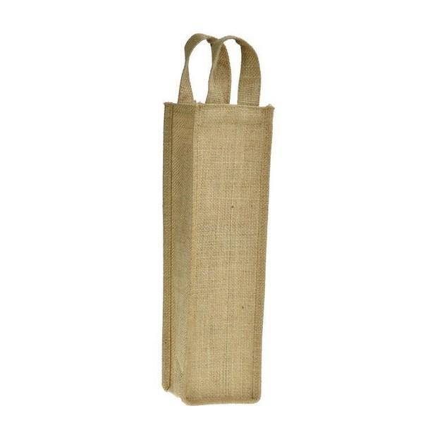 Burlap Wine Bottle Bag